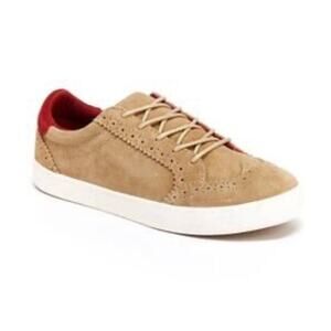 Hanna Andersson Shoes Boys 2 Tan Suede Edvard Sneakers Wingtip Oxford Lace Up